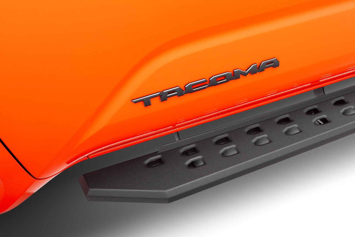 RB20 SlimLine Running Boards W/Brackets Kit Textured Black 2024-2026 Toyota Tacoma Go Rhino-2