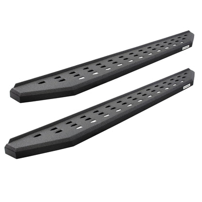 RB20 Running Boards With Mounting Brackets & 2 Pairs of Drop Steps Kit Protective Bedliner Coating 2022-2026 Toyota Tundra Go Rhino-5