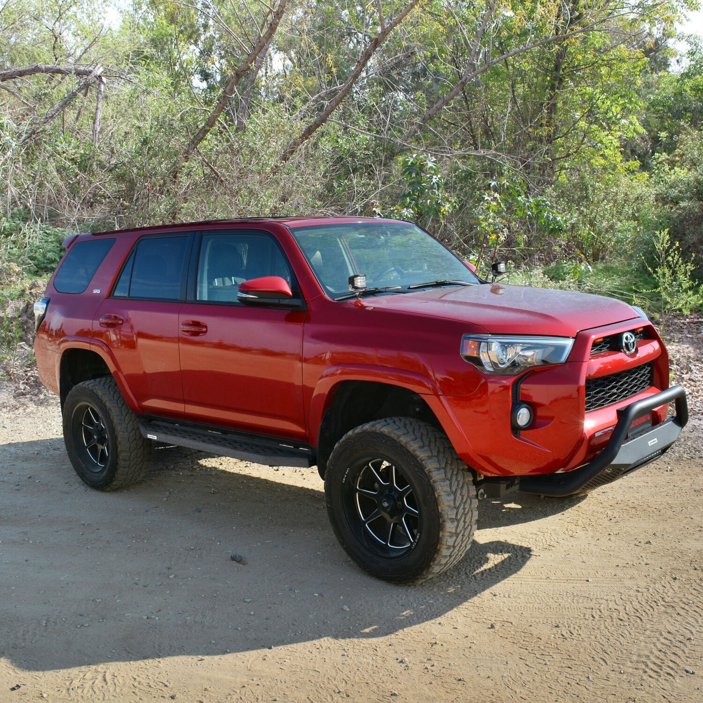 RB20 Running Boards With Mounting Brackets Protective Bedliner Coating 2022-2026 Toyota Tundra Go Rhino-8
