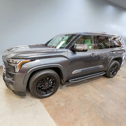 RB20 Slim Running Boards Complete Kit: RB20 Slim Running board + Brackets Textured Black 2023-2026 Toyota Sequoia Go Rhino-4