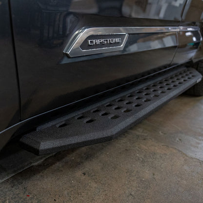 RB20 Running Boards Complete Kit Black : RB20 Running board + Brackets Protective Bedliner coating 2023-2026 Toyota Sequoia Go Rhino-4