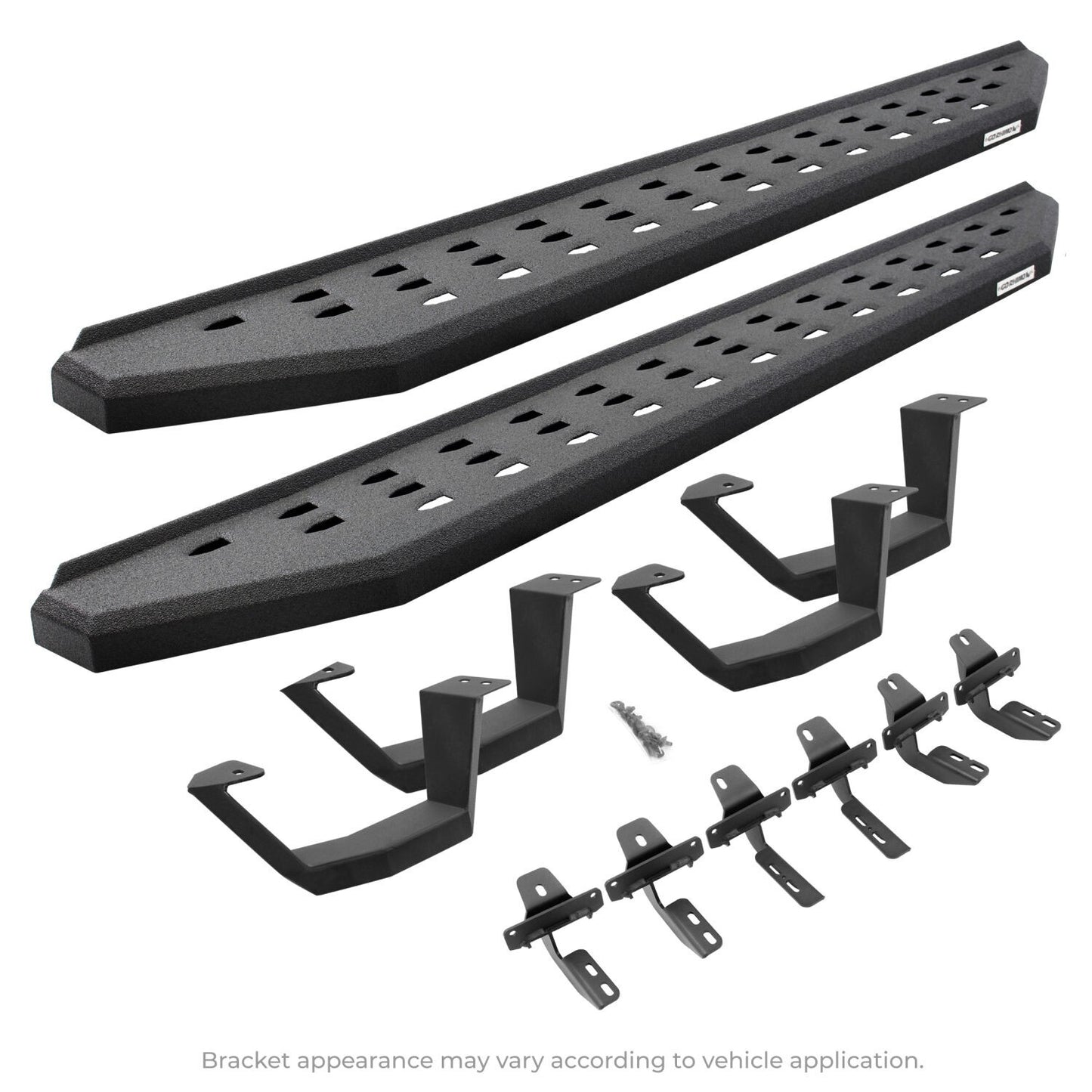 RB20 Boards W/Brackets, 2 Pairs Drop Steps Kit Text.Black For 2024-2026 Lexus GX550 2024-2026 Toyota Land Cruiser Go Rhino