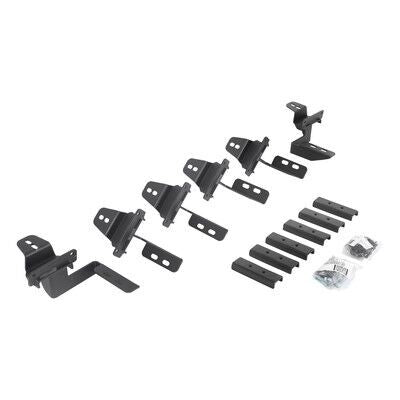 RB10/RB20 Running Boards Mounting Brackets Only Textured Black For 2007-2018 Jeep Wrangler JK Go Rhino-4