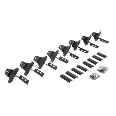 RB10/RB20 Running Boards Mounting Brackets Only Textured Black 2020-2025 Jeep Gladiator Go Rhino