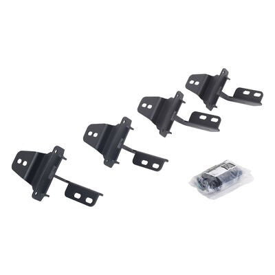 V Series V3, RB30 and RB Slim Side Steps Mounting Brackets Only Textured Black For 2007-2018 Jeep Wrangler JK Go Rhino