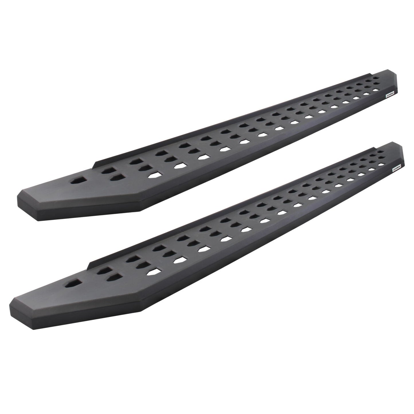 RB20 Running Boards With Mounting Brackets & 1 Pair of Drop Steps Kit Textured Black For 2018-2025 Jeep Wrangler JL Go Rhino-1