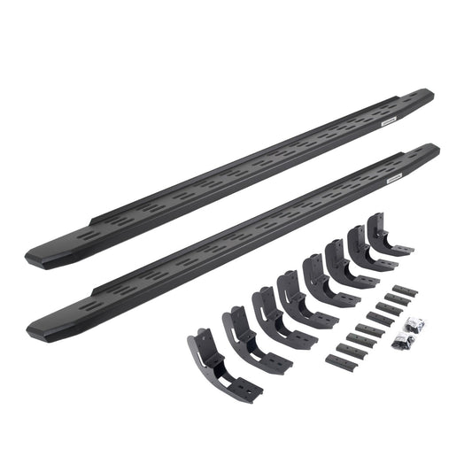 RB30 Running Boards with Mounting Bracket Kit Textured Black 2019-2026 Sierra 1500 2020-2026 Sierra 2500/3500 HD Go Rhino