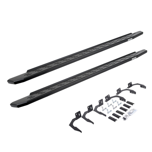 RB30 Running Boards with Mounting Bracket Kit Textured Black 2009-2024 Dodge Ram 1500/2500/3500 Go Rhino