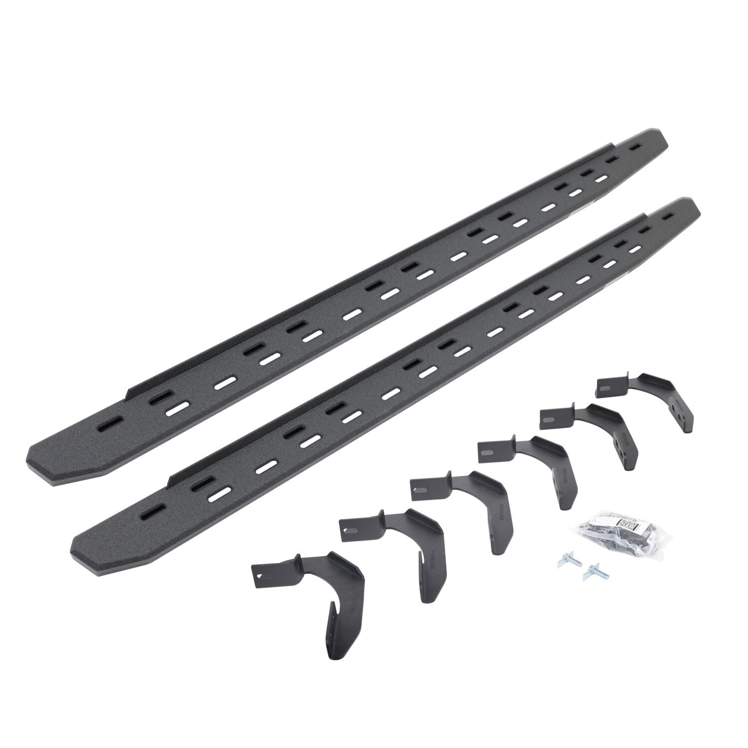 RB30 Slim Line Running Boards with Mounting Bracket Kit Protective Bedliner Coating 2004-2014 Ford F-150 Go Rhino-4