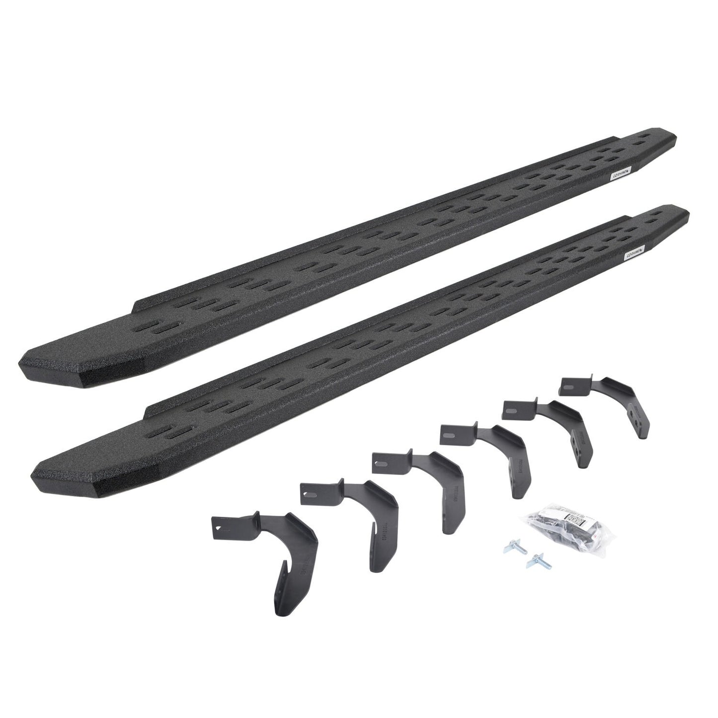 RB30 Running Boards with Mounting Bracket Kit Protective Bedliner Coating 2004-2014 Ford F-150 Go Rhino-3
