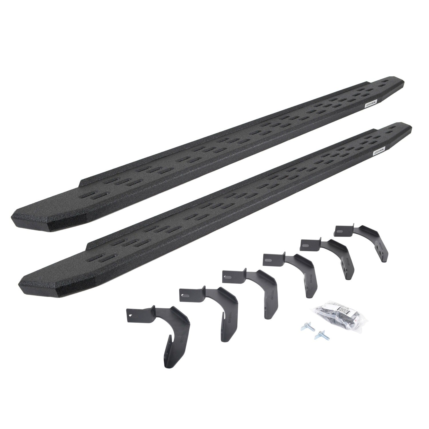 RB30 Running Boards with Mounting Bracket Kit Protective Bedliner Coating 2004-2014 Ford F-150 Go Rhino-3