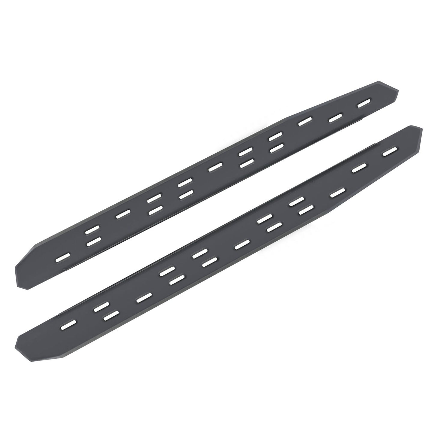 RB30 Slim Line Running Boards with Mounting Bracket Kit Textured Black 2021-2025 Ford Bronco Go Rhino-1