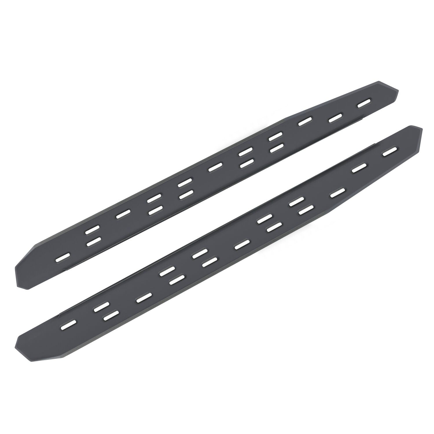 RB30 Slim Line Running Boards with Mounting Bracket Kit Textured Black 2021-2025 Ford Bronco Go Rhino-1