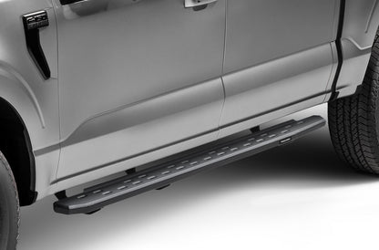 RB30 Slim Line Running Boards with Mounting Bracket Kit Textured Black 2015-2025 Ford F-150/ F-250/F-350 Go Rhino-1