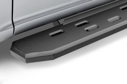 RB30 Slim Line Running Boards with Mounting Bracket Kit Textured Black 2015-2025 Ford F-150/ F-250/F-350 Go Rhino-4