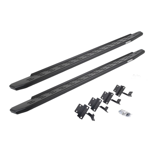 RB30 Running Boards with Mounting Bracket Kit Textured Black 2015-2026 Ford F-150/ F-250/F-350 Go Rhino