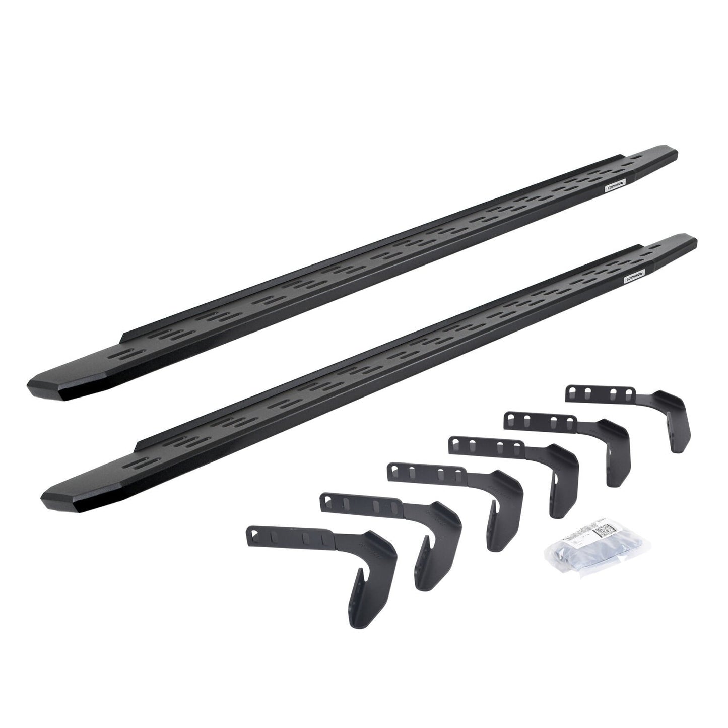 RB30 Running Boards with Mounting Bracket Kit Textured Black 1999-2016 Ford F-250/F-350 Go Rhino