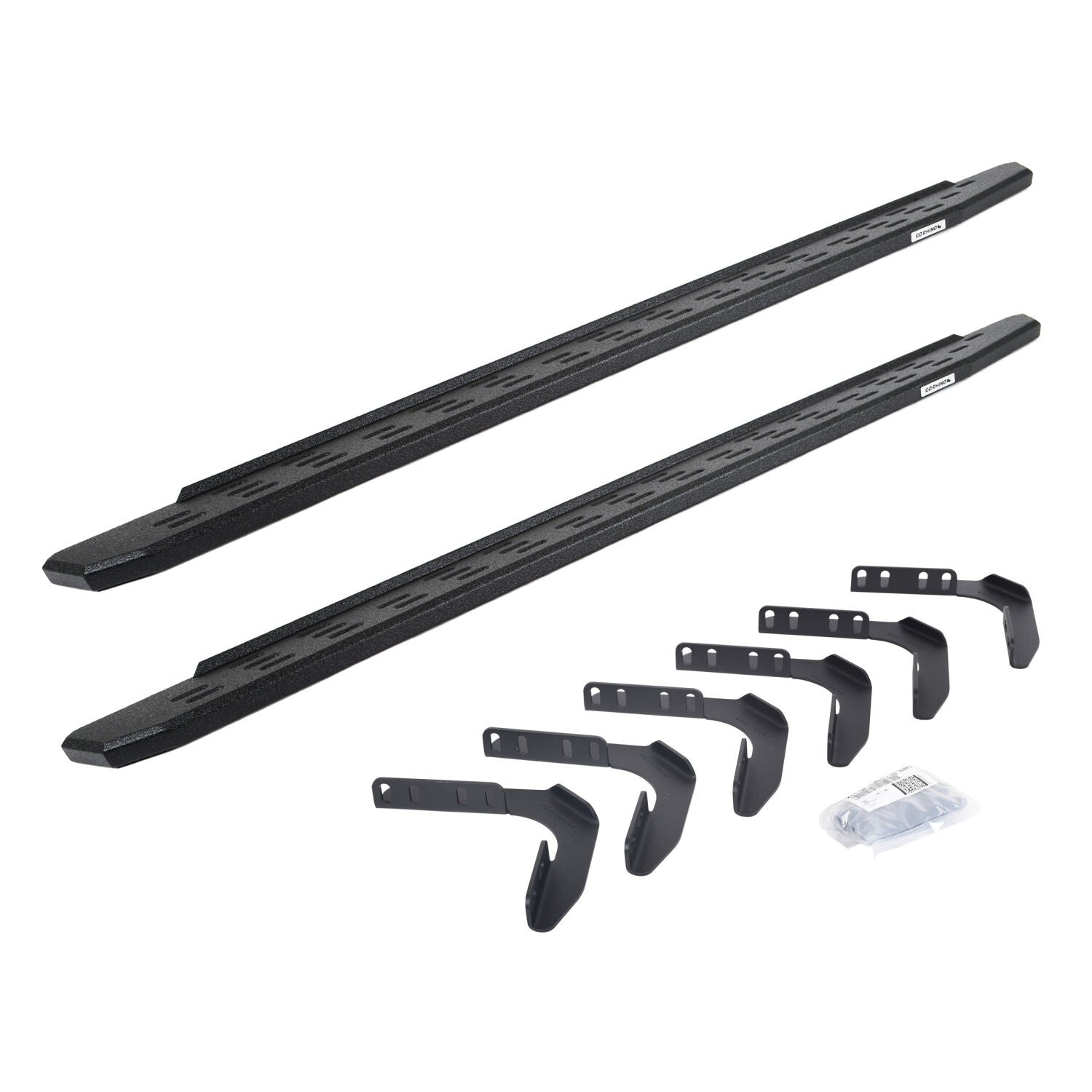 RB30 Running Boards with Mounting Bracket Kit Protective Bedliner Coating 1999-2016 Ford F-250/F-350 Go Rhino