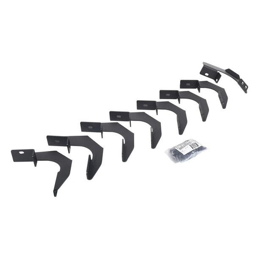 RB30 Running Boards with Mounting Brackets & 2 Pairs of Drops Steps Kit Protective Bedliner Coating 2015-2026 Colorado/Canyon Go Rhino