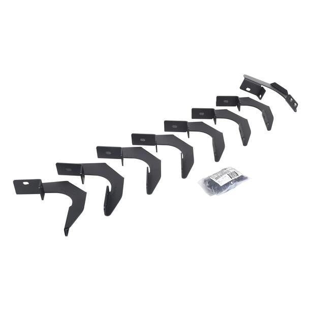 RB30 Running Boards with Mounting Bracket Kit Textured Black 2015-2026 Colorado/Canyon Go Rhino