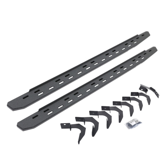 RB30 Slim Line Running Boards with Mounting Bracket Kit Protective Bedliner Coating 2015-2026 Colorado/Canyon Go Rhino