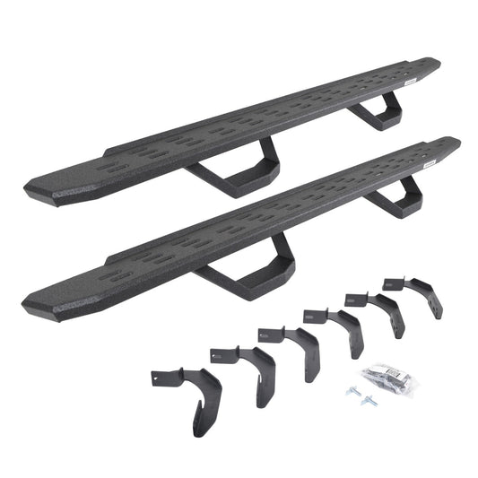 RB30 Boards W/Brackets & 2 Pairs of Drops Steps Bedliner 2006-2026 Nissan Frontier Go Rhino