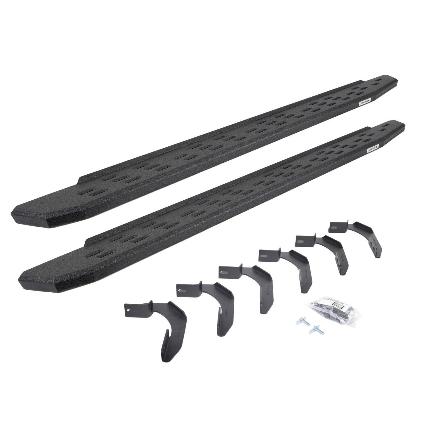 RB30 Running Boards W/Brackets Protective Bedliner Coating 2005-2026 Nissan Frontier Go Rhino