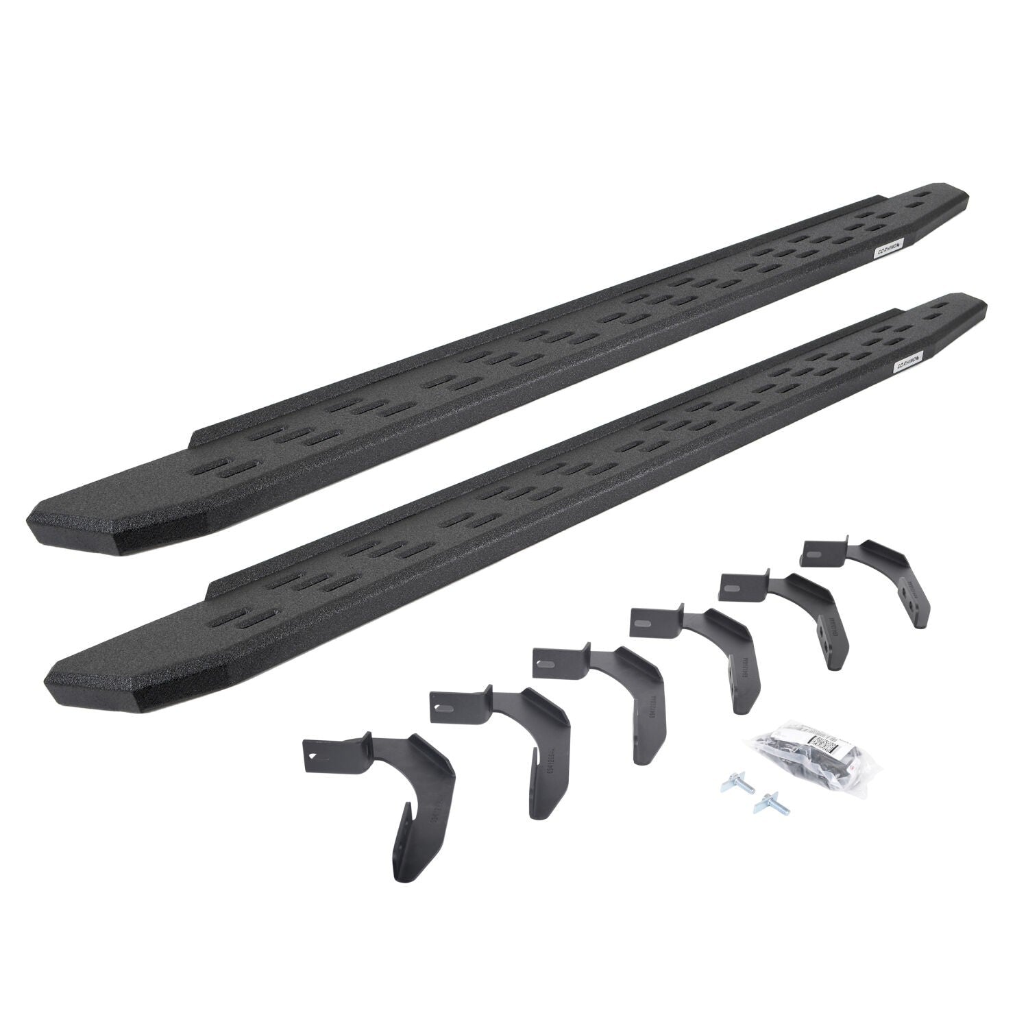 RB30 Running Boards W/Brackets Protective Bedliner Coating 2005-2026 Nissan Frontier Go Rhino