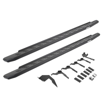 RB30 Running Boards with Mounting Bracket Kit Textured Black 2019-2026 Ford Ranger Go Rhino