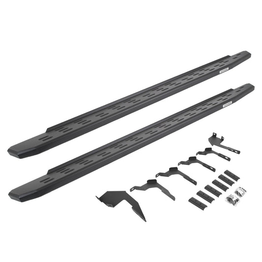 RB30 Running Boards with Mounting Bracket Kit Textured Black 2019-2026 Ford Ranger Go Rhino