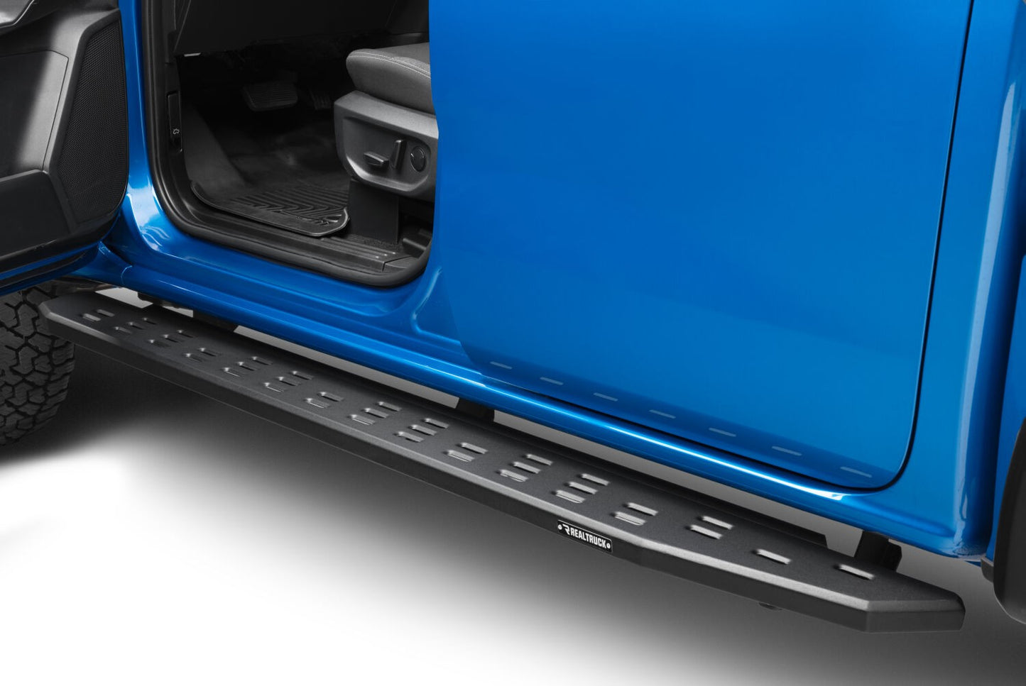 RB30 Running Boards with Mounting Bracket Kit Textured Black 2019-2026 Ford Ranger Go Rhino-5