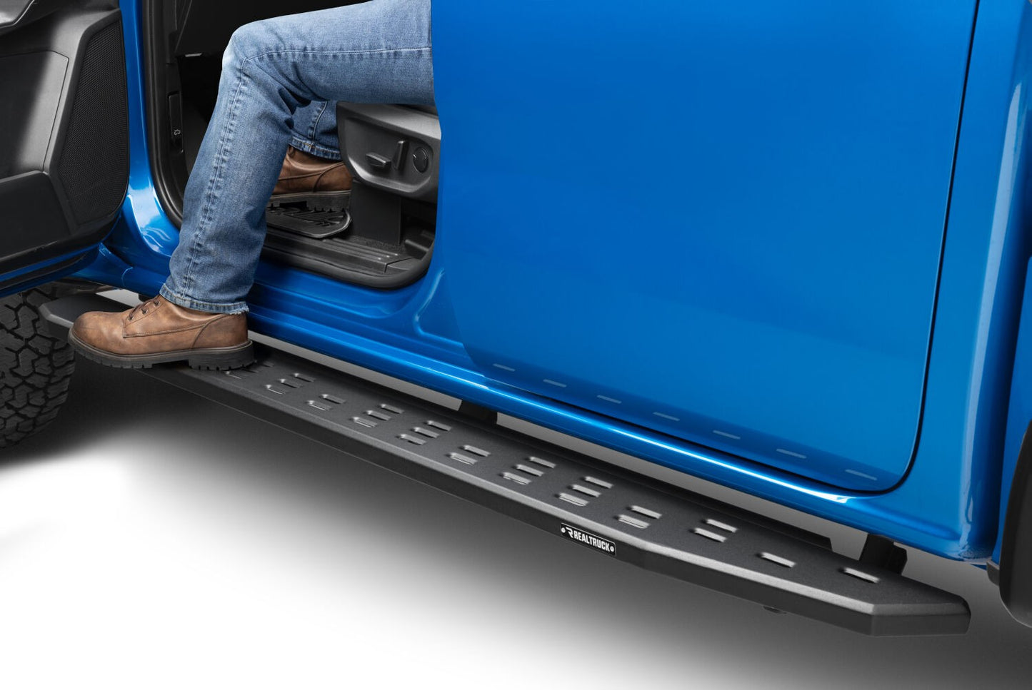 RB30 Running Boards with Mounting Bracket Kit Textured Black 2019-2026 Ford Ranger Go Rhino-6