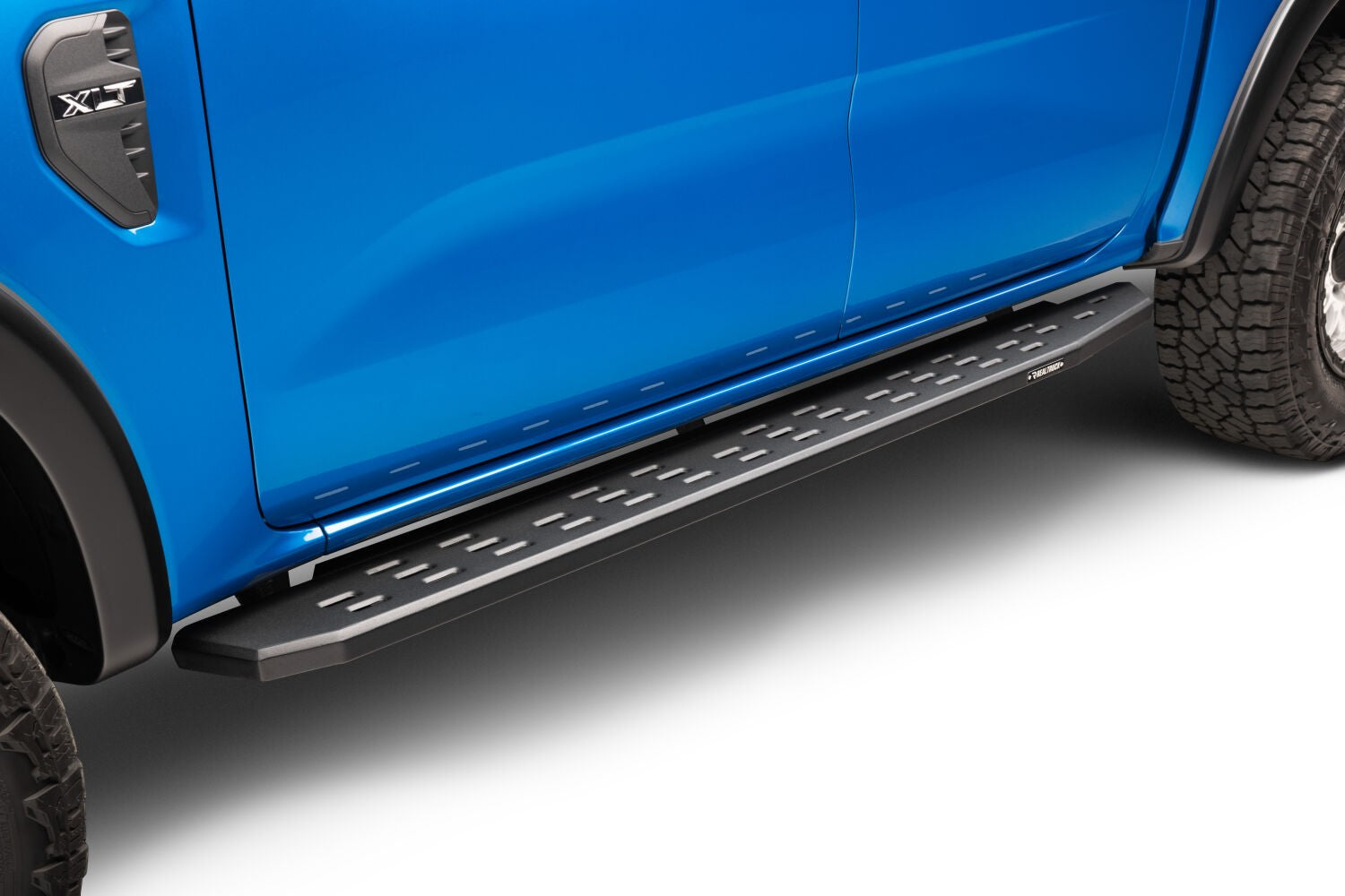 RB30 Running Boards with Mounting Bracket Kit Textured Black 2019-2026 Ford Ranger Go Rhino-9