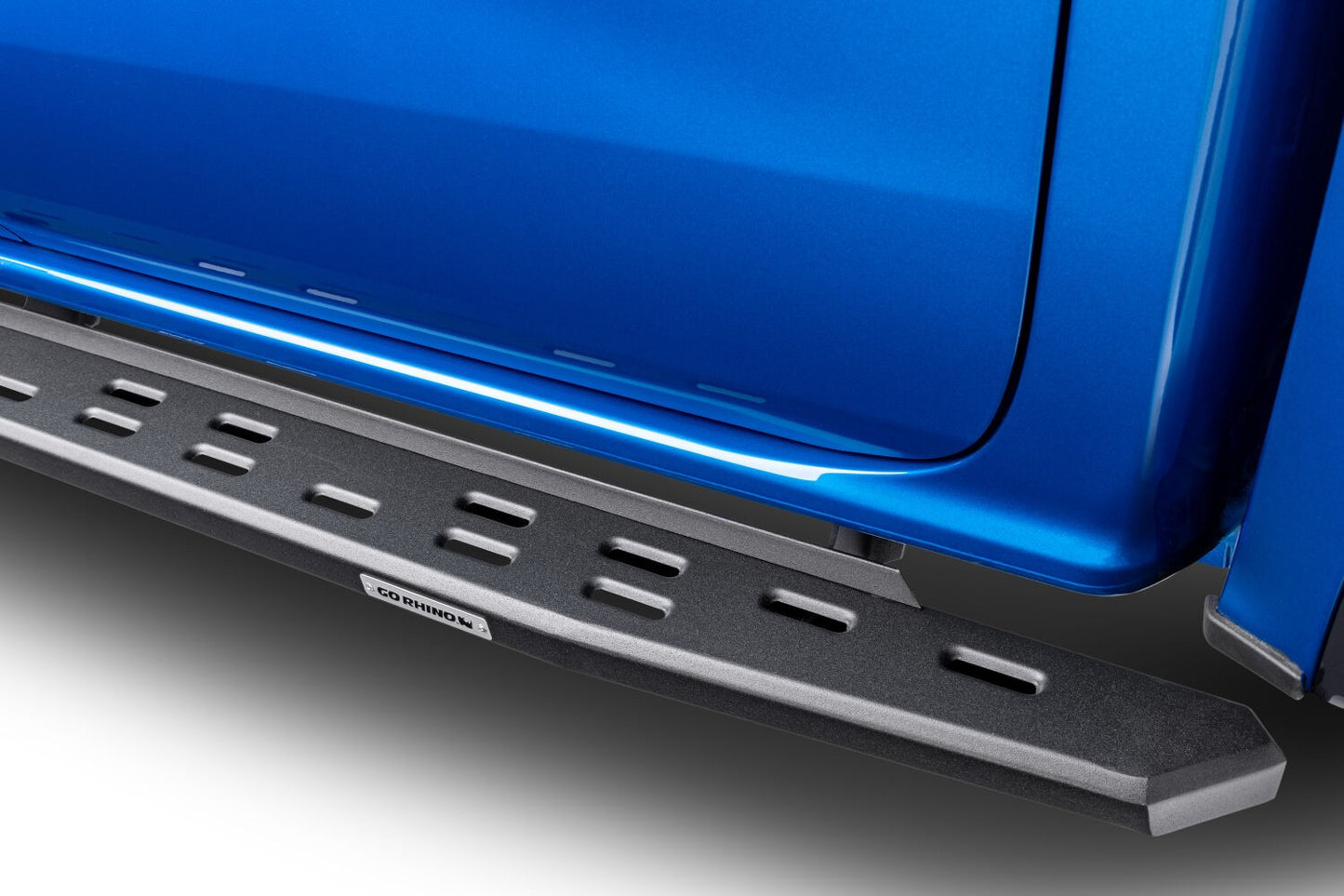 RB30 Slim Line Running Boards with Mounting Bracket Kit Textured Black 2019-2026 Ford Ranger Go Rhino-1