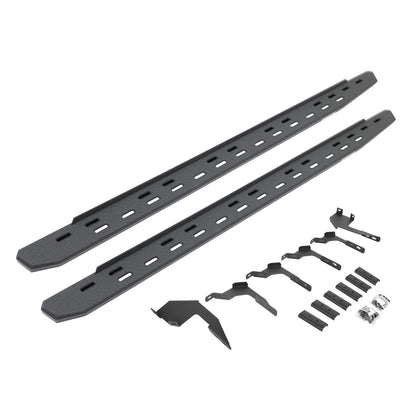 RB30 Slim Line Running Boards with Mounting Bracket Kit Protective Bedliner Coating 2019-2026 Ford Ranger Go Rhino