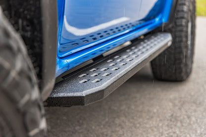 RB30 Running Boards with Mounting Bracket Kit Protective Bedliner Coating 2019-2026 Ford Ranger Go Rhino-2