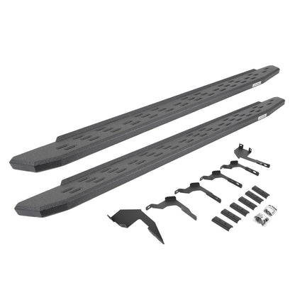 RB30 Running Boards with Mounting Bracket Kit Protective Bedliner Coating 2019-2026 Ford Ranger Go Rhino-7