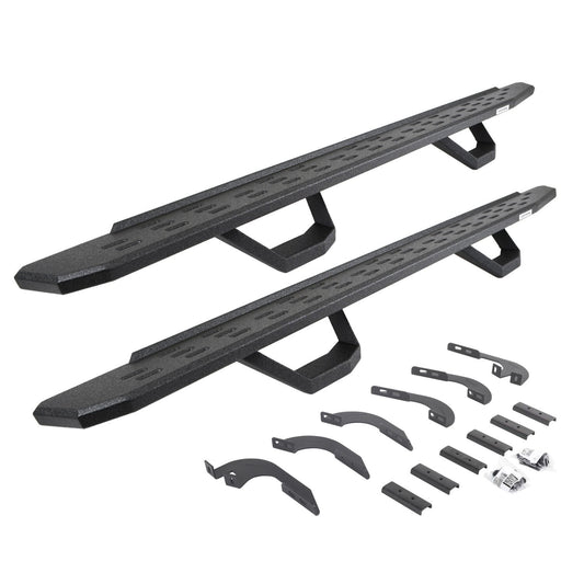 RB30 Running Boards W/Brackets, 2 Pairs DropStepsKit Bedliner 2024-2026 Toyota Tacoma Go Rhino