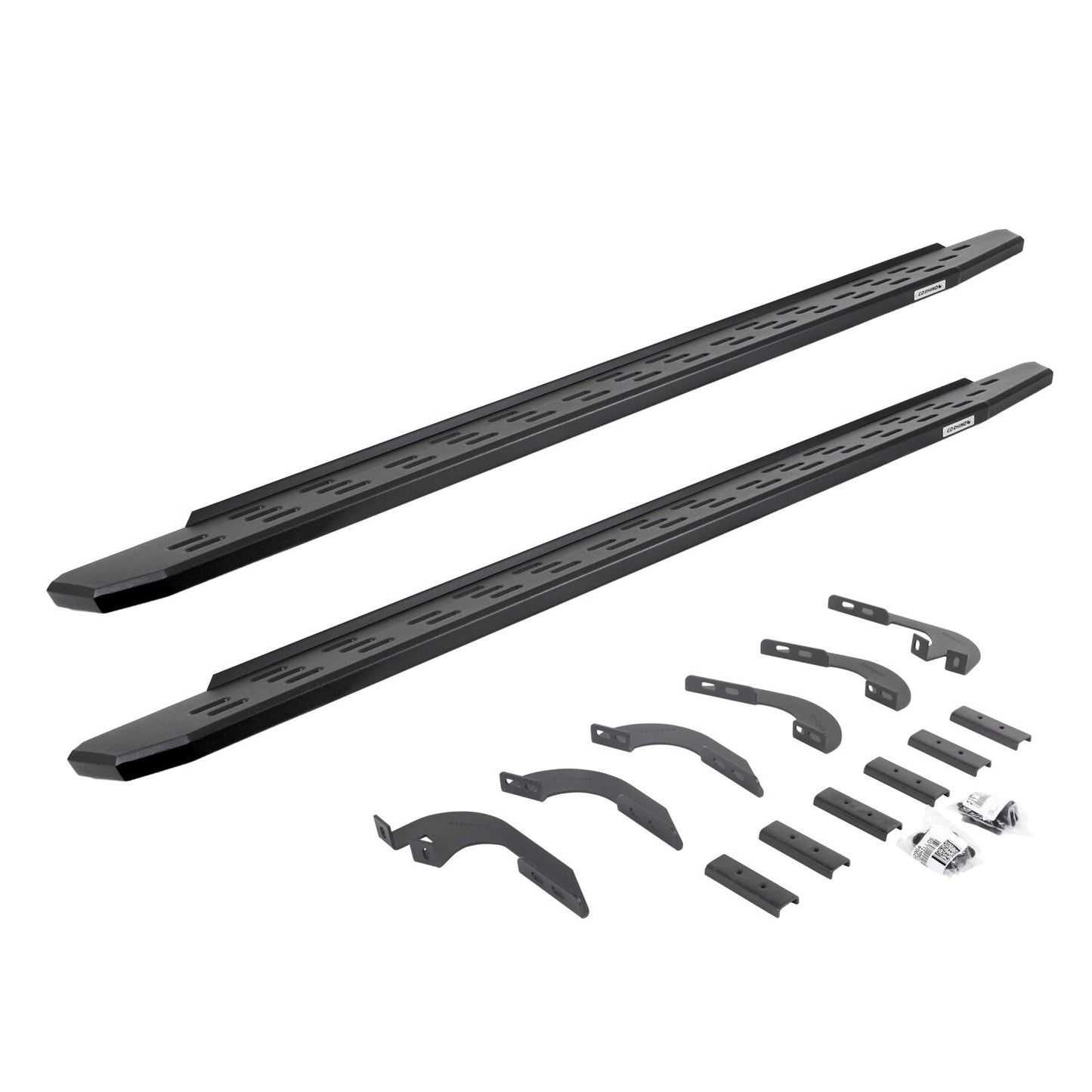 RB30 Running Boards W/Mounting Bracket Kit Textured Black 2024-2026 Toyota Tacoma Extended Cab Go Rhino