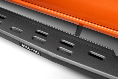 RB30 Slim Line Running Boards W/Bracket Kit Text Black 2024-2026 Toyota Tacoma Go Rhino-1