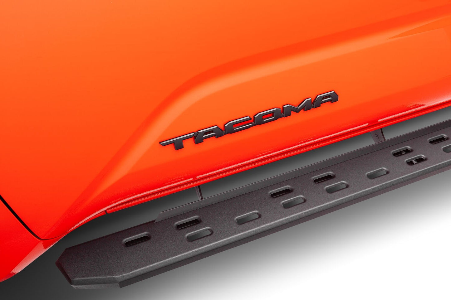 RB30 Slim Line Running Boards W/Bracket Kit Text Black 2024-2026 Toyota Tacoma Go Rhino-2