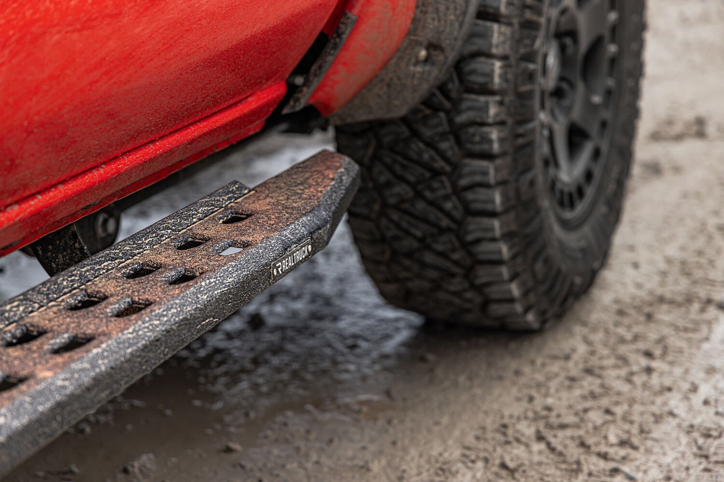 RB30 Slim Line Running Boards W/Bracket Kit Bedliner 2024-2026 Toyota Tacoma Go Rhino-3