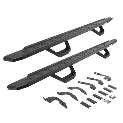 RB30 Running Boards W/Brackets, 2 Pairs DropSteps Kit Bedliner 2024-2025 Toyota Tacoma Go Rhino