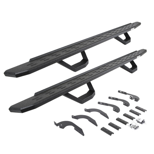 RB30 Running Boards W/Brackets, 2 Pairs DropSteps Kit Bedliner 2024-2025 Toyota Tacoma Go Rhino