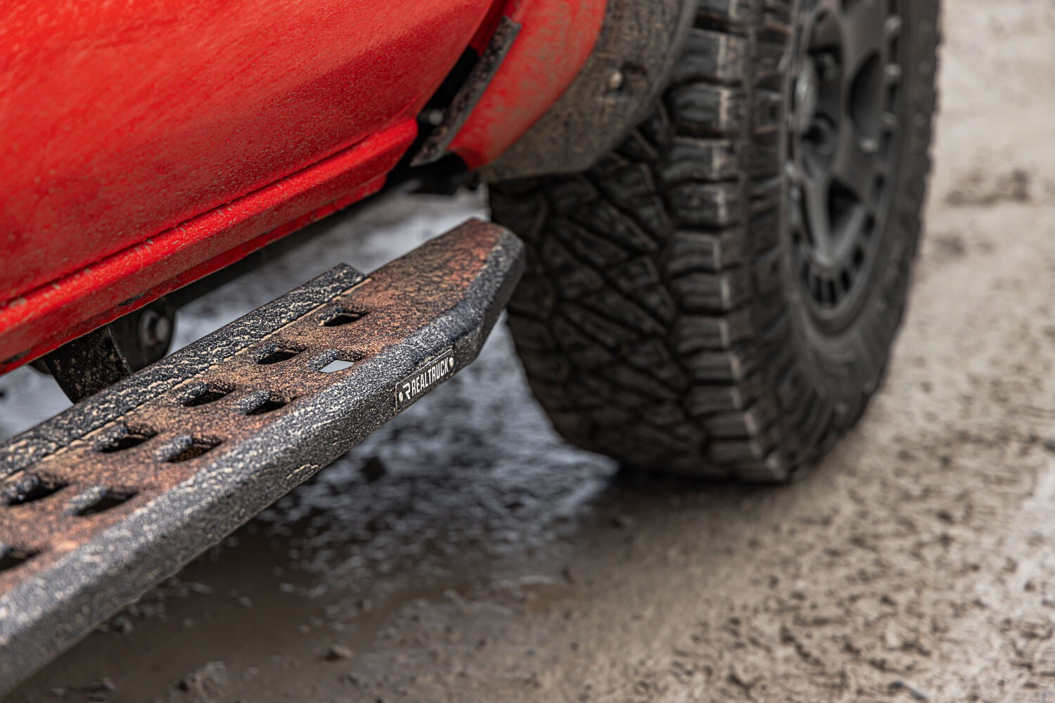 RB30 Slim Line Running Boards W/Bracket Kit Bedliner 2024-2025 Toyota Tacoma Go Rhino-3