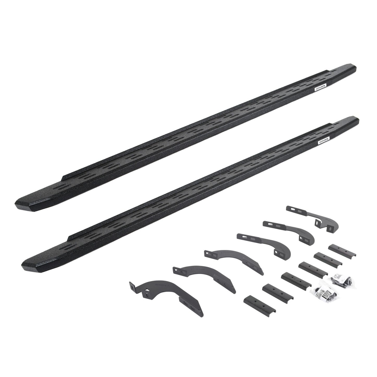 RB30 Running Boards W/Mounting Bracket Kit Black 2024-2025 Toyota Tacoma Go Rhino
