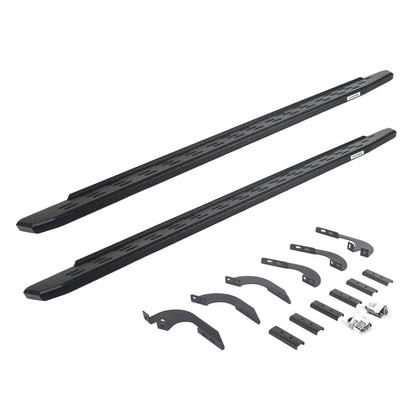 RB30 Running Boards W/Mounting Bracket Kit Black 2024-2025 Toyota Tacoma Go Rhino