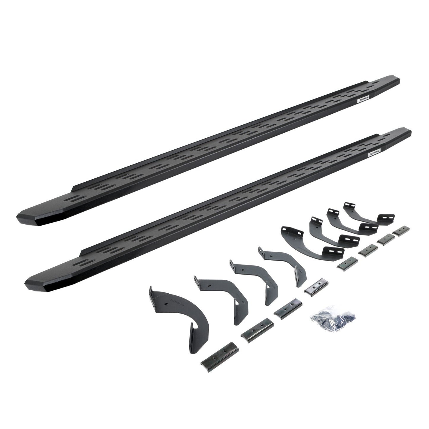 RB30 Running Boards with Mounting Bracket Kit Textured Black Protective Bedliner coating 2023-2026 Toyota Sequoia Go Rhino