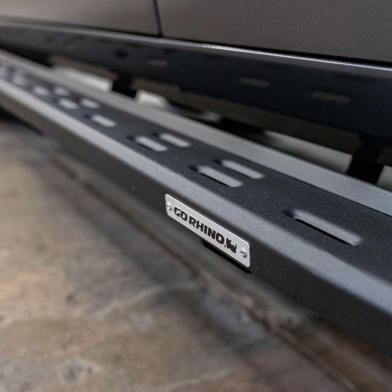 RB30 Slim Line Running Boards with Bracket Kit Textured Black 2023-2026 Toyota Sequoia Go Rhino-1