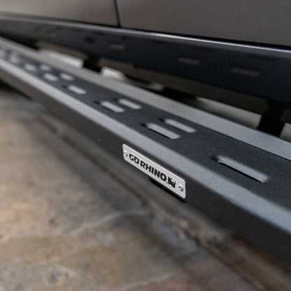 RB30 Slim Line Running Boards with Bracket Kit Textured Black 2023-2026 Toyota Sequoia Go Rhino-1